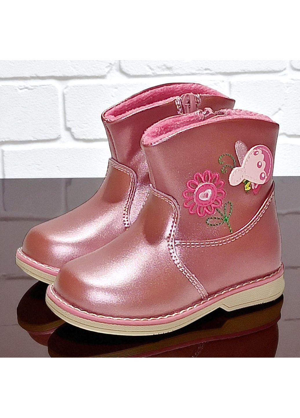 Демісезонні утеплені ортопедичні черевики для дівчинки на флісі Казка L&D (360752920)