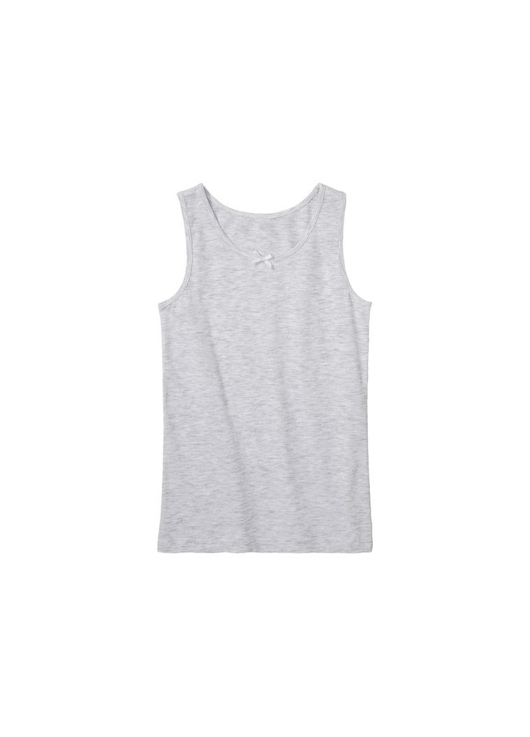 Комбинированный майка бельевая набор 2шт. хлопковые для девочки lycra® 427465 белый, серый Pepperts