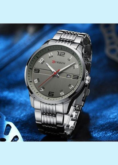 Мужские часы 8411 Gold-White PTR Curren (317595140)