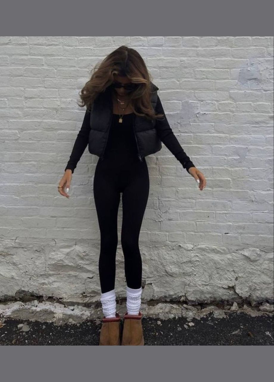 Лосины Теплые базовые на флисе ❄️❄️❄️ No Brand (315745535)