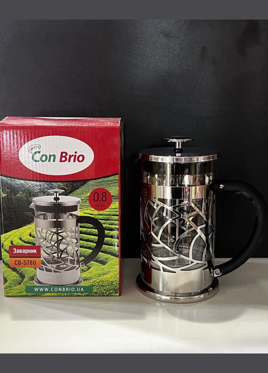 Френч-прес (Заварник) для чаю та кави 800 мл (CB-5780) Con Brio (334009203)