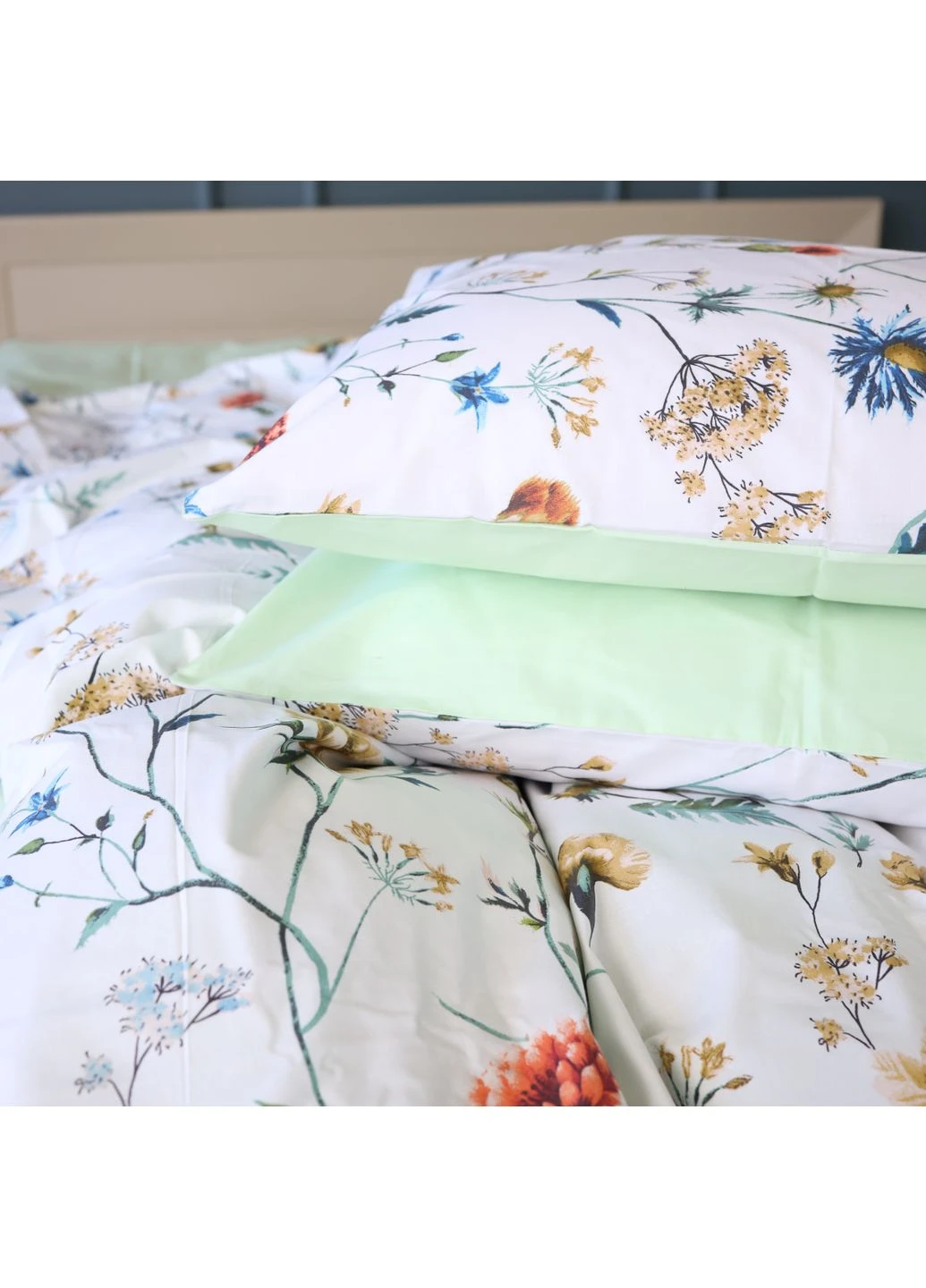 Комплект постільної білизни Бязь 17-0960 Wildflowers Євро Mirson (399174593)