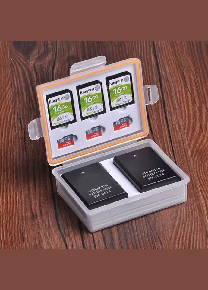 Кейс для хранения аккумуляторов фотокамеры и карты памяти SD TF No Brand (327400374)