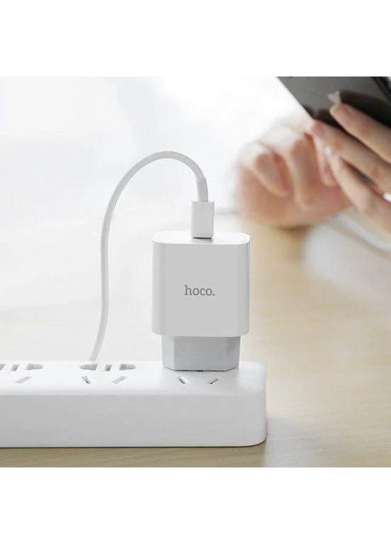 Мережевий зарядний пристрій з кабелем C76A Plus Speed source PD20W charger set(C to iP) White Hoco (389297782)