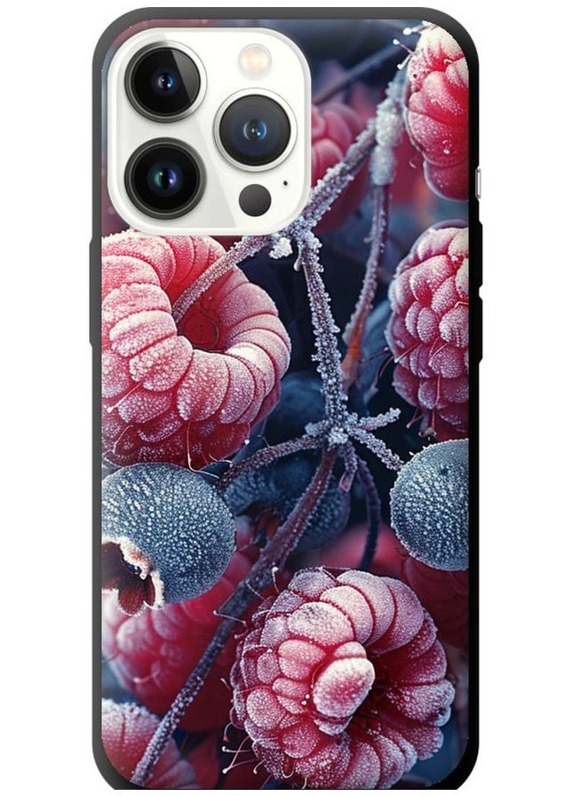 TPU черный чехол 'Морозные ягоды' для Endorphone apple iphone 13 pro (285118795)