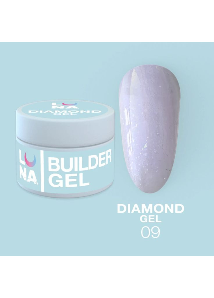 Lunamoon Гель для наращивания Diamond Gel №09 (15ml) Luna (372688481)