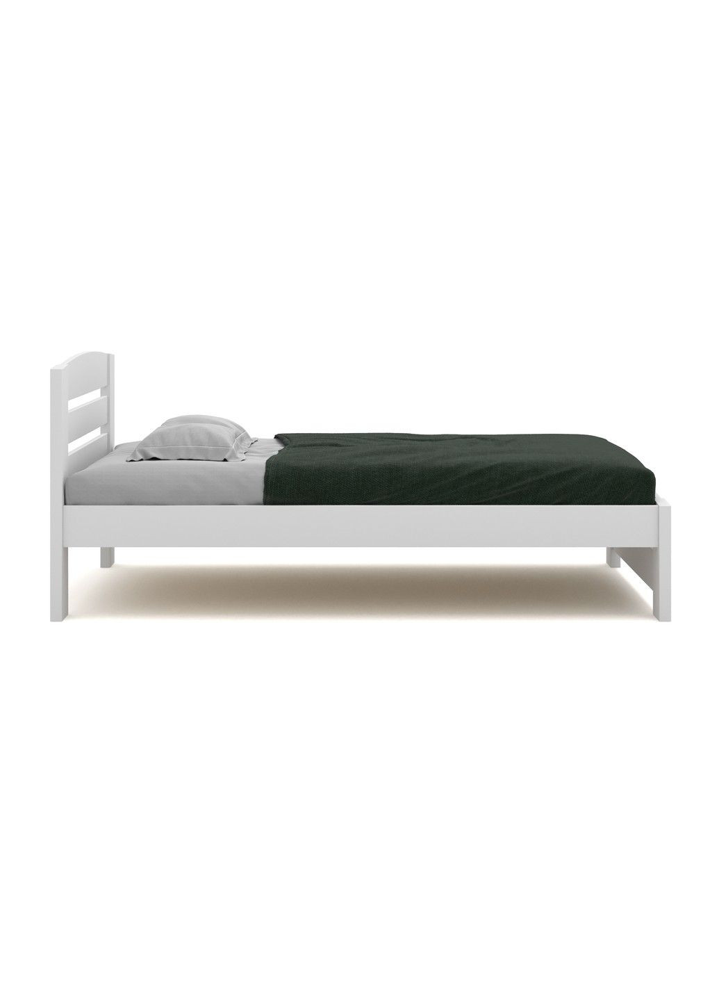 Кровать Техас бук 90х200 белый лак Fagus (303724142)