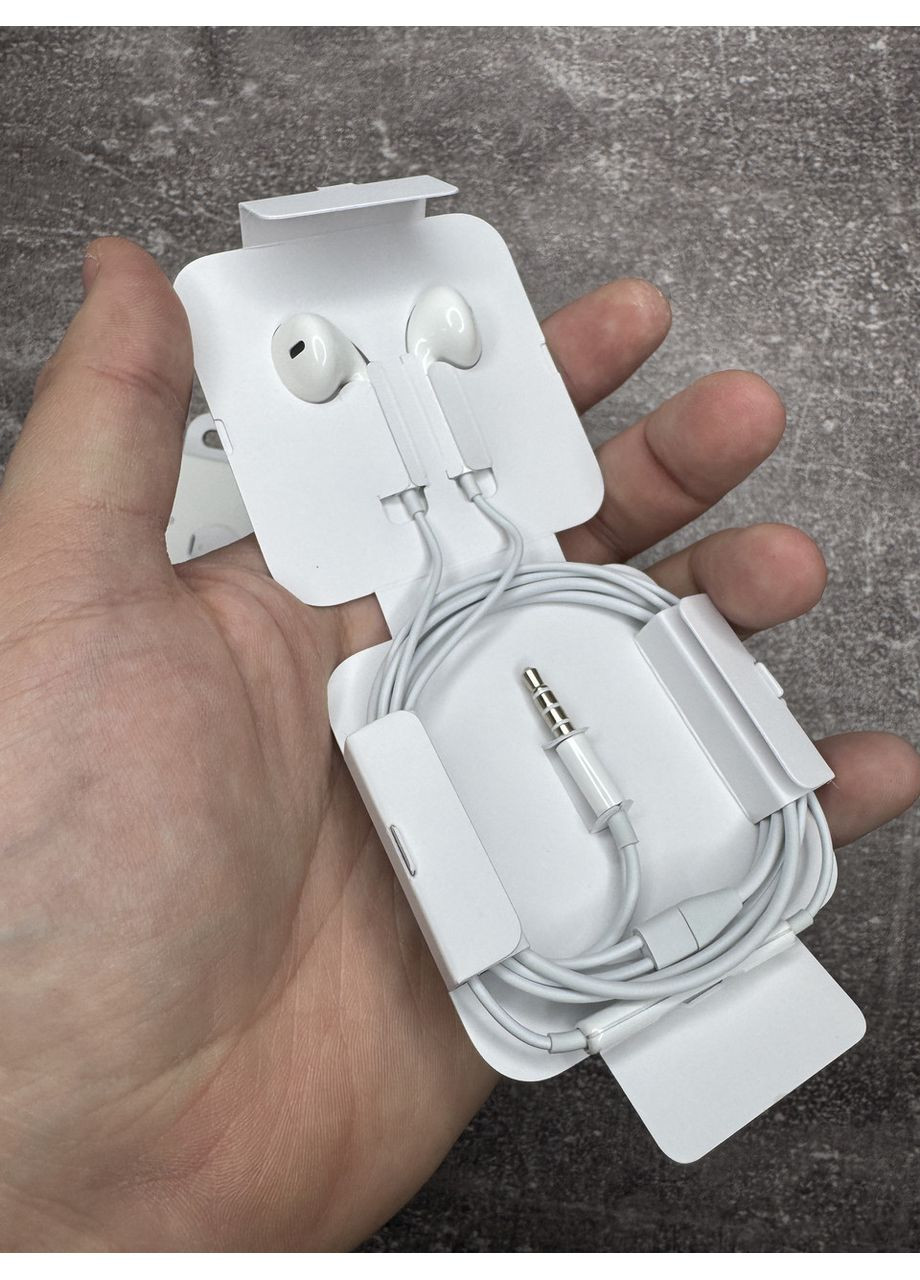 Навушники EarPods with Mic 3.5 mm Headphone Plug для iPhone Гарантія No Brand (370269446)