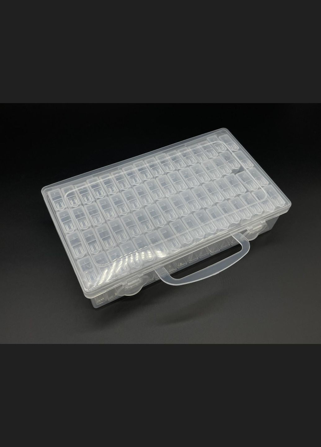 Пластиковый органайзер с маленькими коробочками 220х130 мм для хранения бисера и бусин. HM furnitura (330607626)