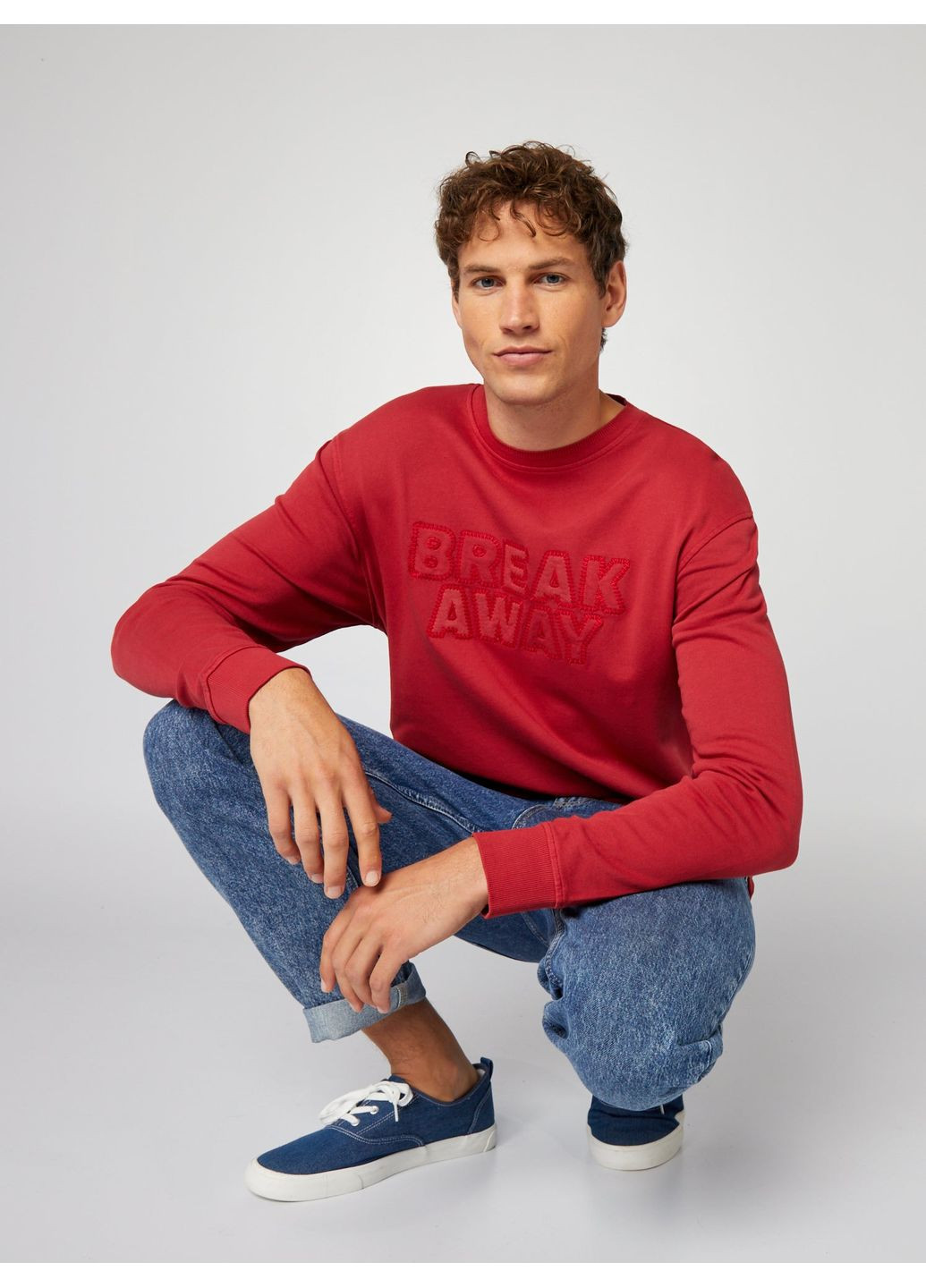 Вишневий світшот демісезон,вишневий, Kiabi (360724470)