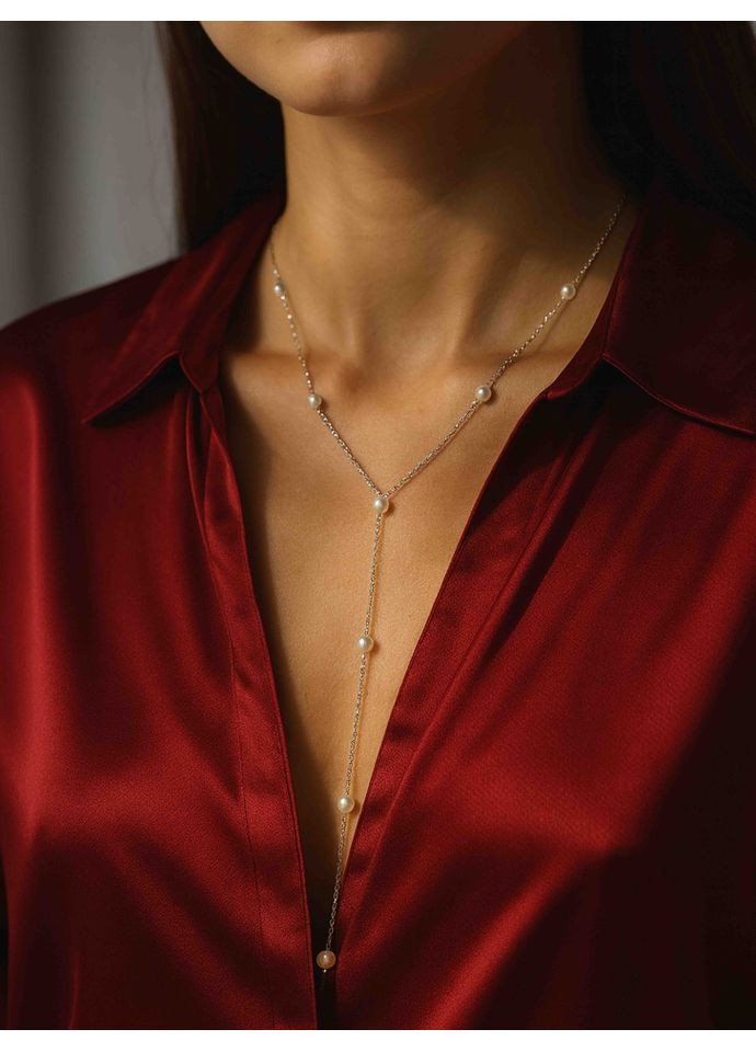 Цепочка на шею с жемчужинами 5637 LeBijou (370796547)