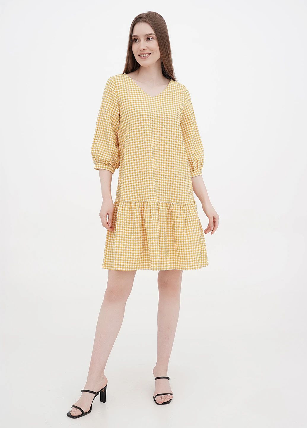 Желтое платье весенне-летнее Orsay