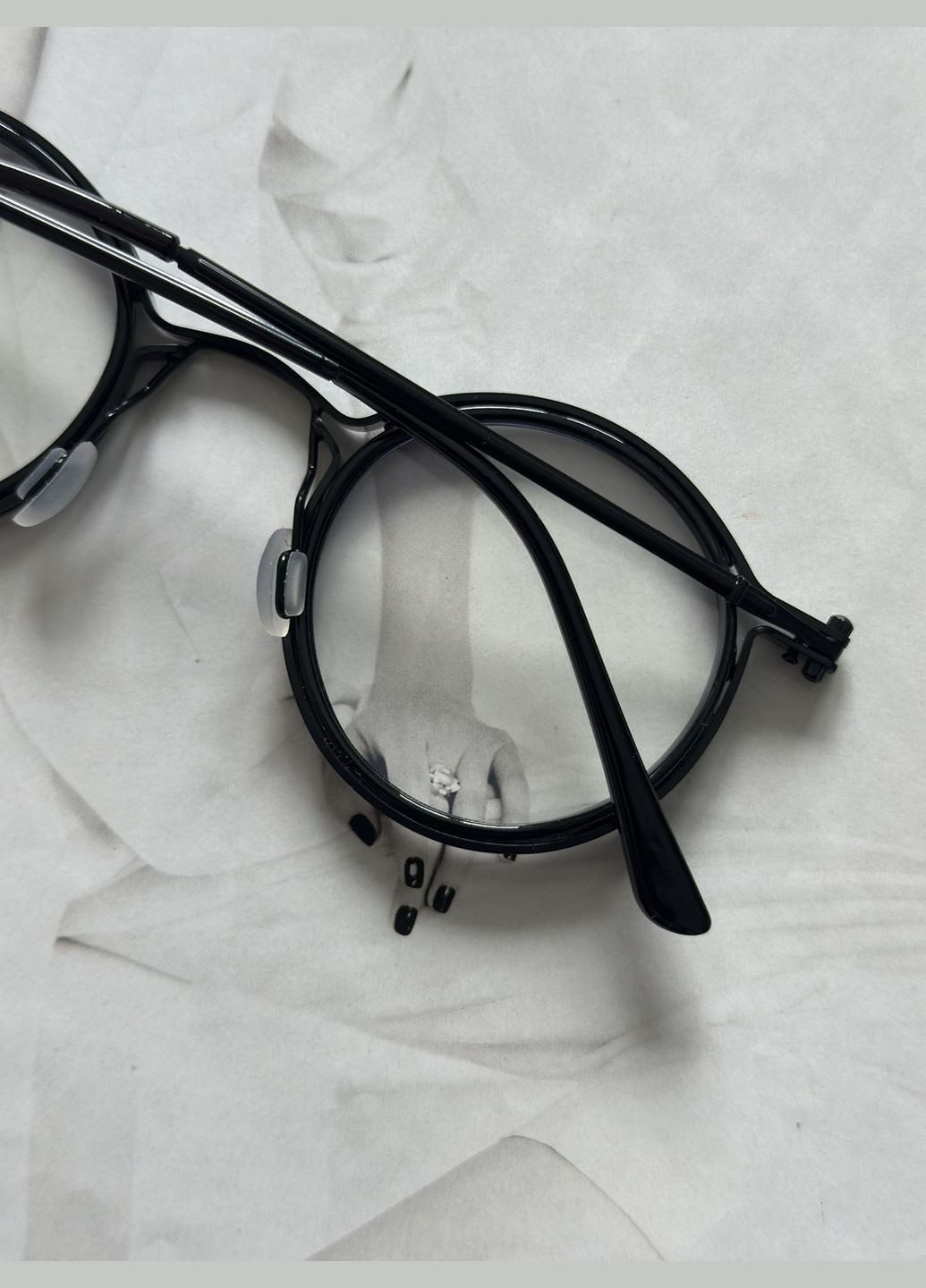 Круглі окуляри з антиблик Графітовий (5306) No Brand (322190790)