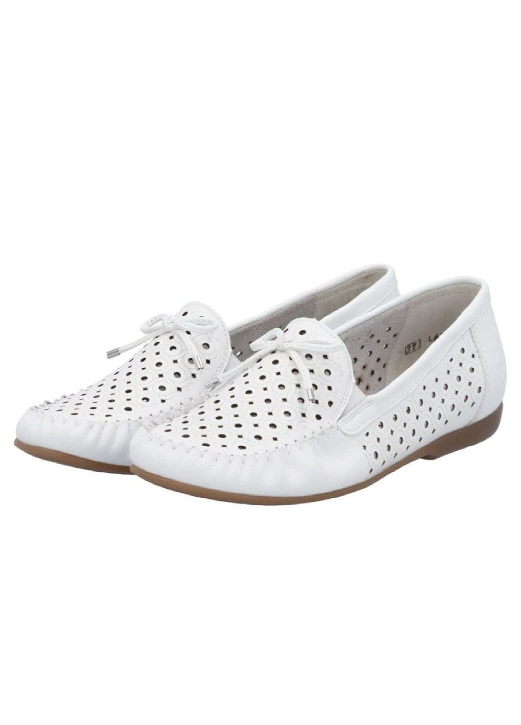 Белые мокасины Rieker