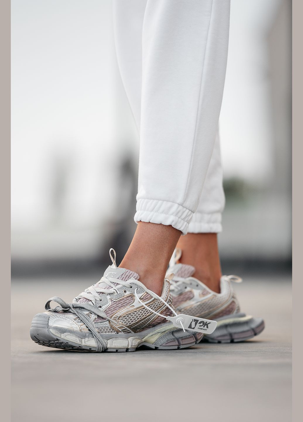 Кроссовки женские Balenciaga 3XL beige | Баленсиага 3ХЛ бежевые No Brand бежевые демисезоны (315761796)