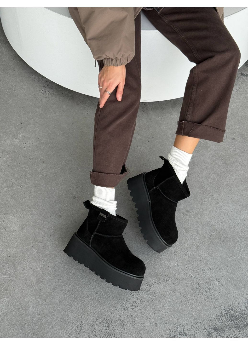 Чорні уггі Helen (367164688)