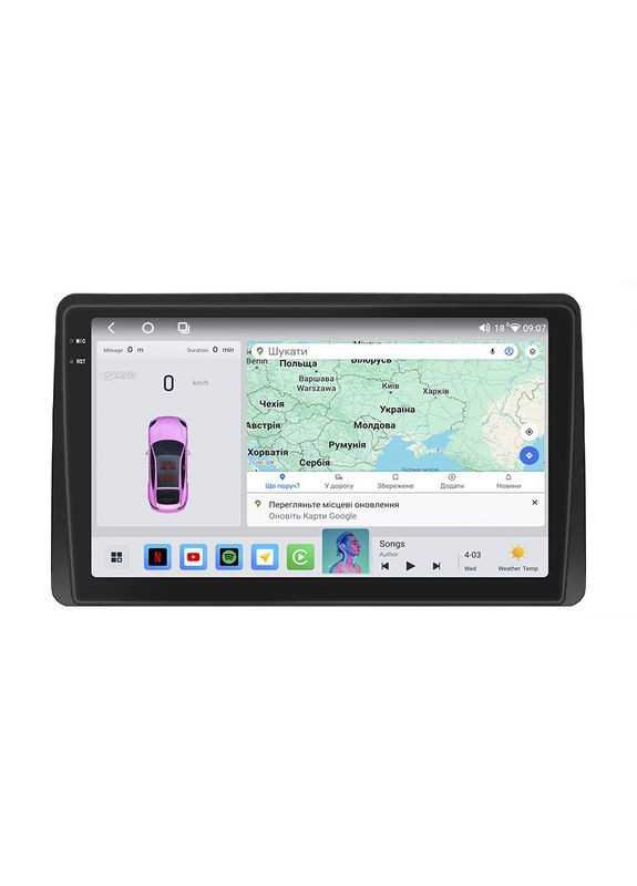 Штатна магнітола 10" для Renault Duster II 2020-н.в. 4/64 QLED CarPlay 4G Wi-Fi GPS 360 Prime 5 шт. Lesko (336205790)
