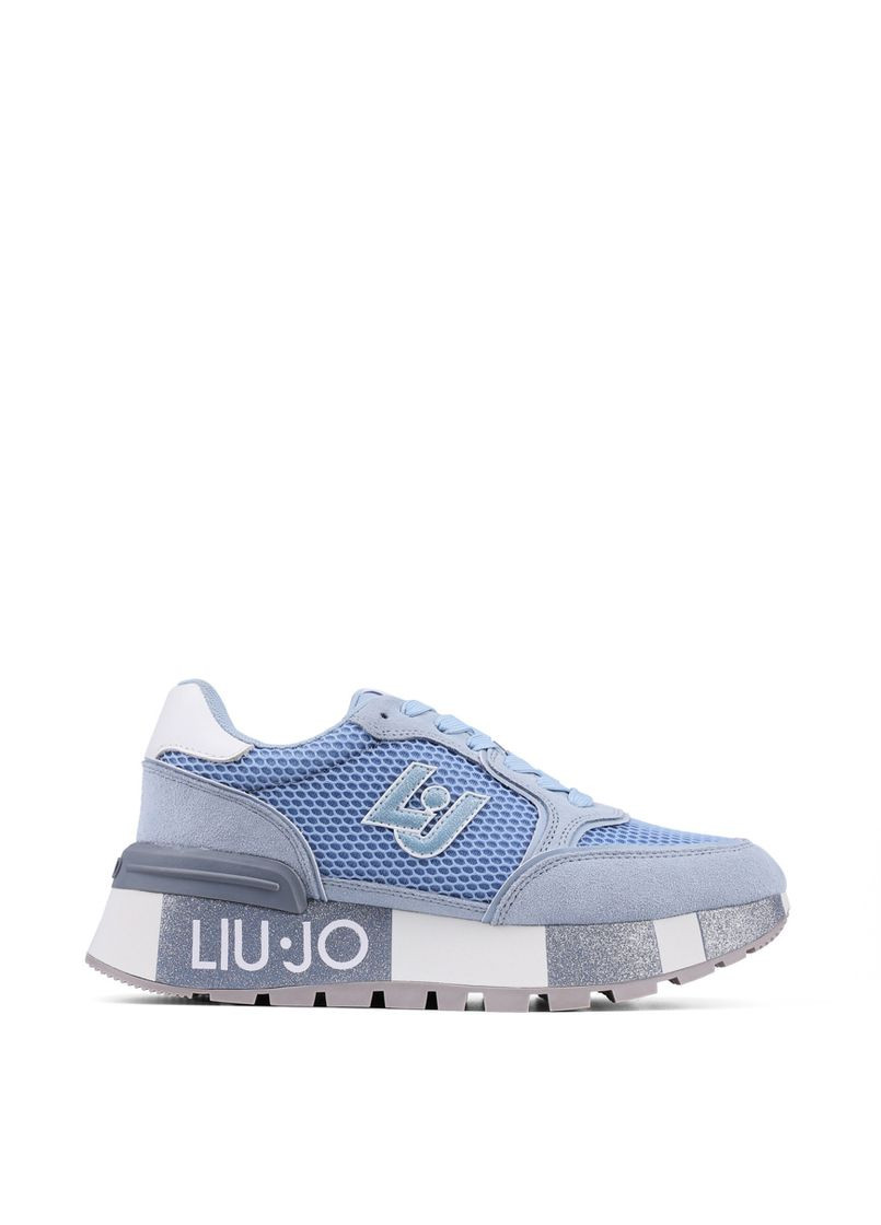 Блакитні всесезонні жіночі кросівки ba4005px303 s1106 блакитний замша Liu Jo