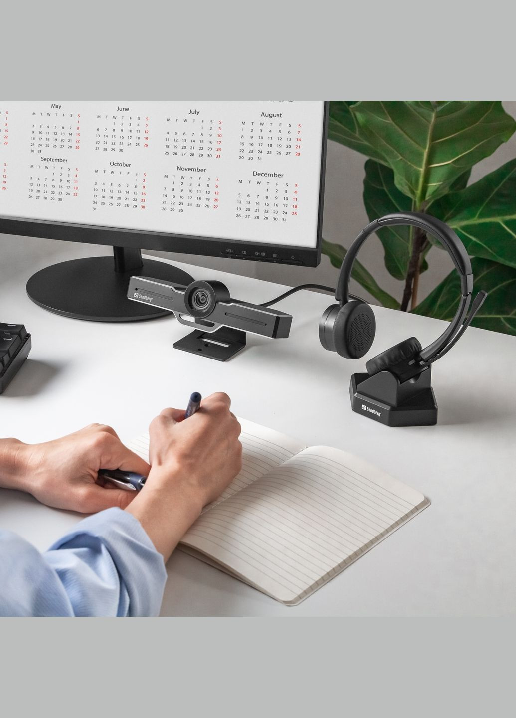 Навушники з мікрофоном Wireless Office Headset Pro+ Sandberg (315799118)