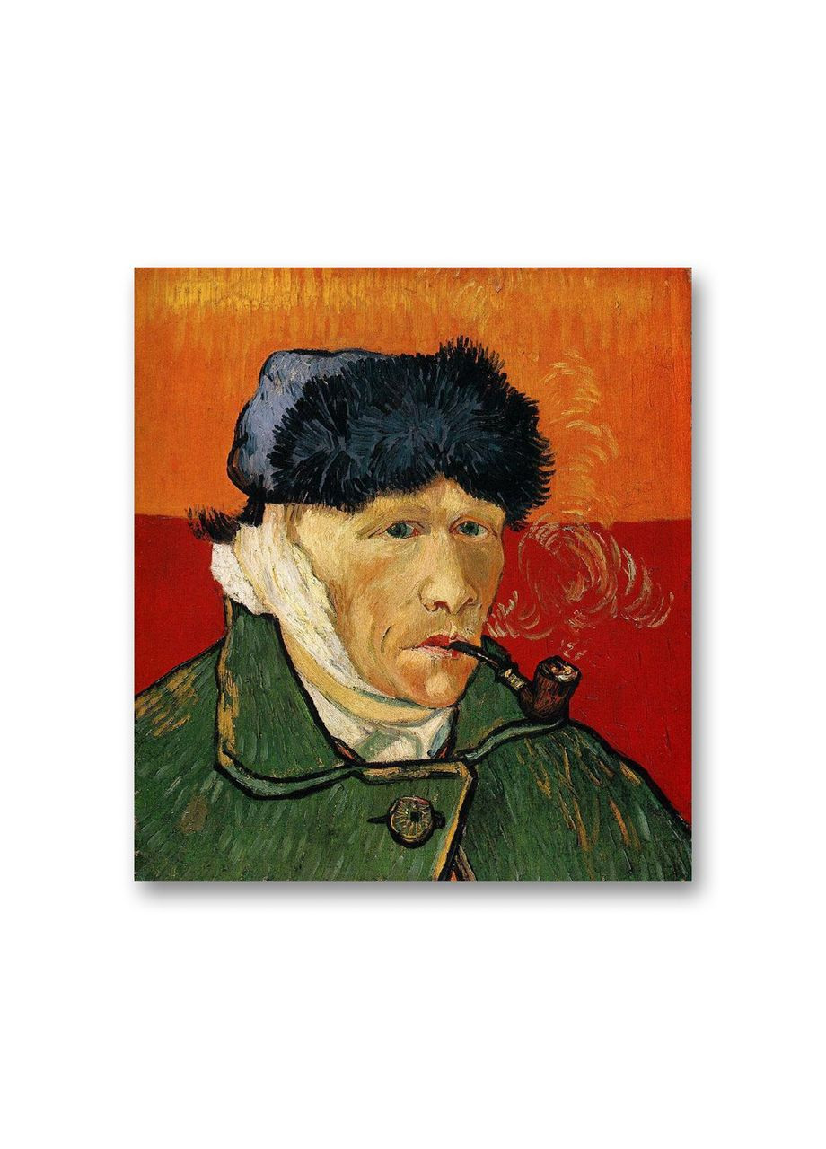Печать на холсте Автопортрет с перевязанным ухом Винсент ван Гог 50x70 No Brand (346496081)