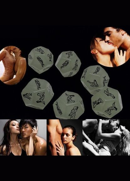 Кубик кістки з позами фосфорний світиться в темряві для сексу та інтимних ігор Lovetoy (303903887)
