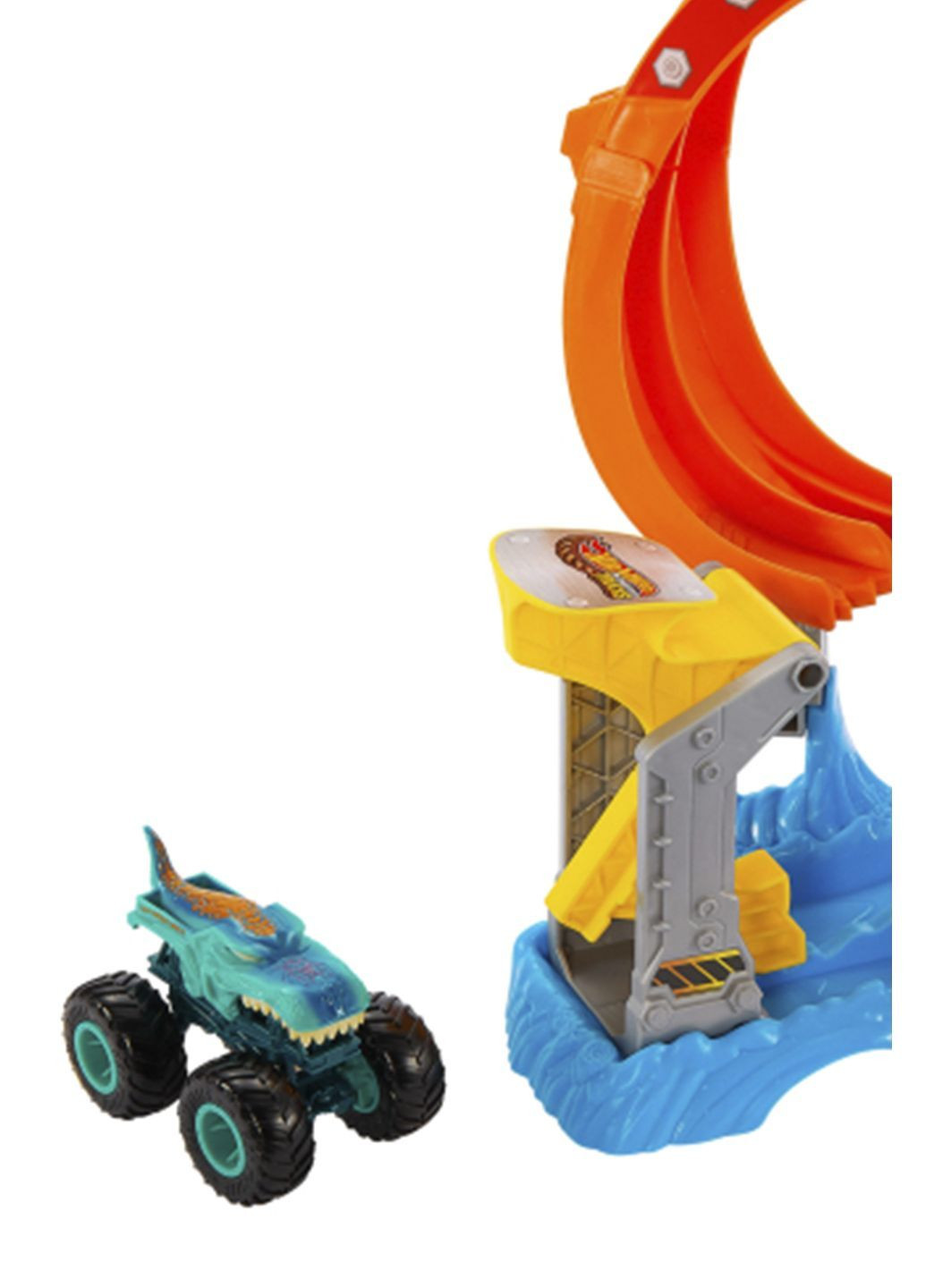 Игровой набор "Монстро-атака акулы" Monster Trucks цвет разноцветный CB-00285646 Hot Wheels (362083757)