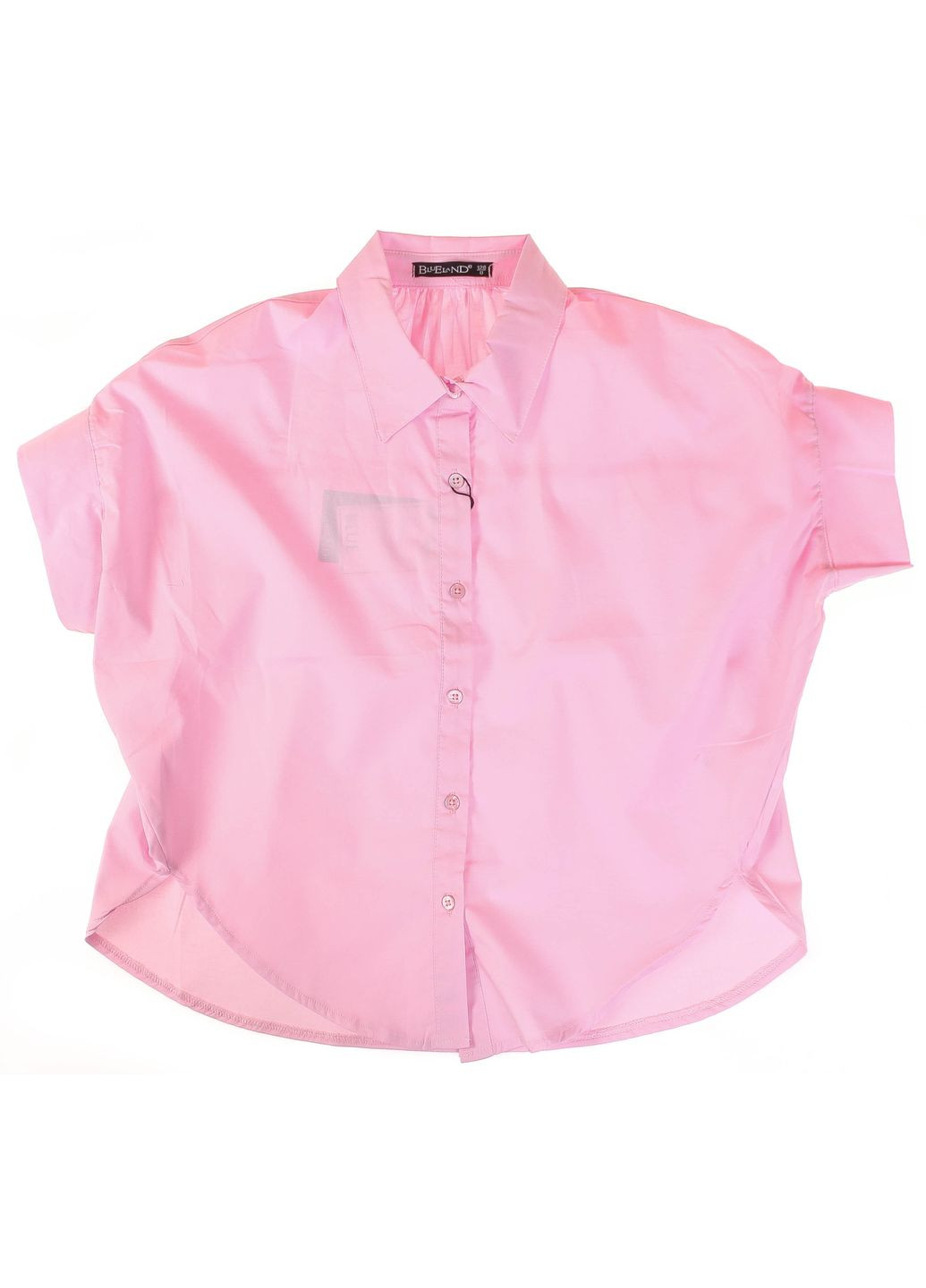 Блуза З Коротким Рукавом 16004 Рожевий BLUELAND (306546310)