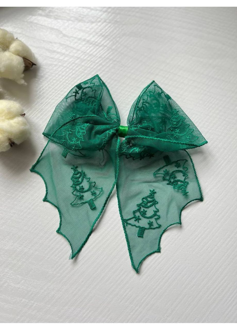 Бант- “Новорічна ялинка” No Brand заколка (370664940)