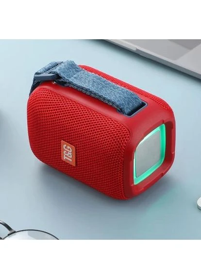 Портативна Bluetooth колонка TG339 5W з RGB підсвічуванням, Гучна блютуз колонка. Колір: червоний No Brand (385268889)