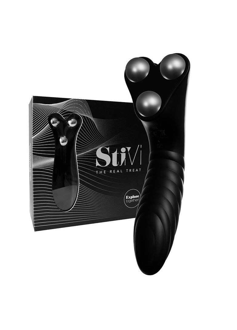 Вибратор для пар StiVi Real Threat Partner Vibrator - Black Hot (289868600)