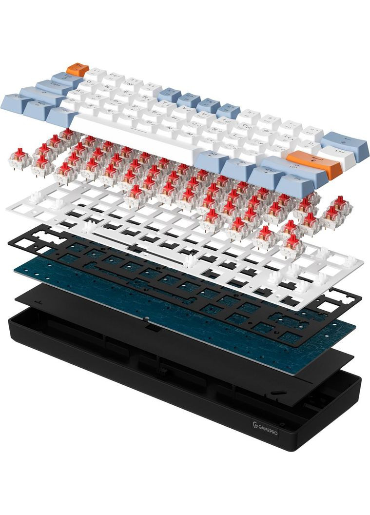 Клавіатура MK130R Red Swich Hot-Swap RGB Black GAMEPRO (336958918)