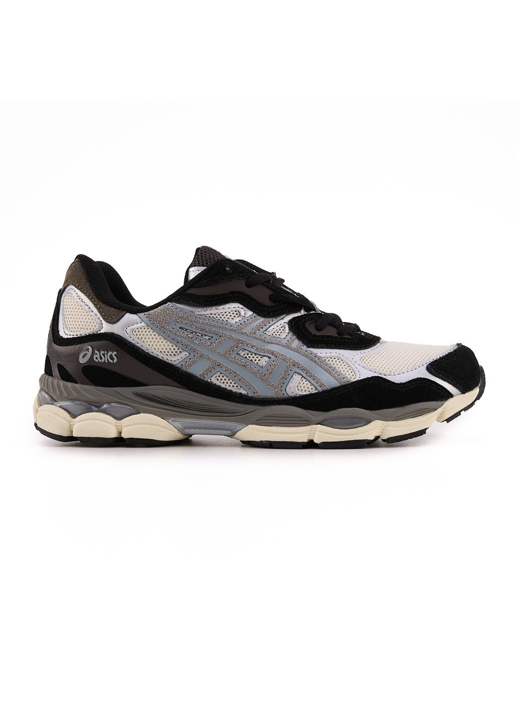 Сірі Осінні кросівки чоловічі asics gel-nyc black brown grey асікс гель нюк No Brand