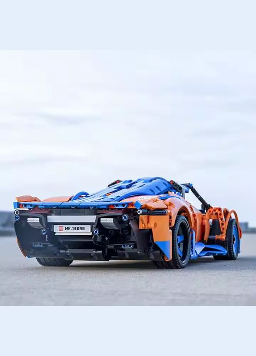 Конструктор спортивна машина Pagani на управлінні на 1883 деталі, колір синій з помаранчевим Mould King (358688549)