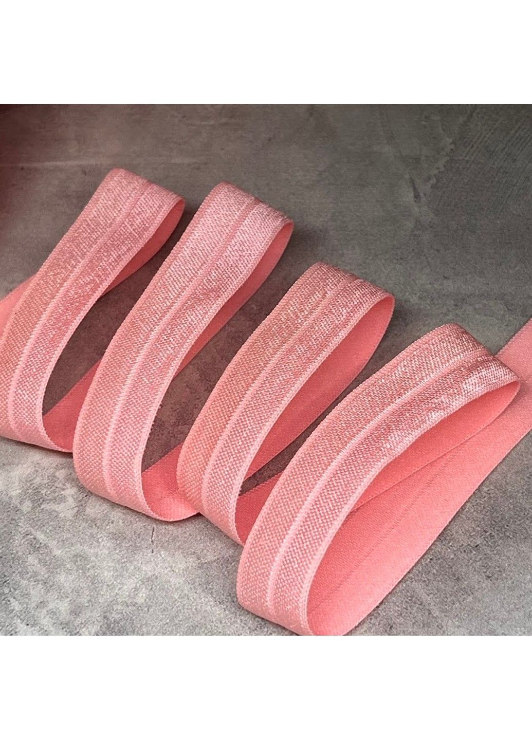 Стрейч-бейка (резинка), ширина 1,5 см, цвет персиковый, арт 07738, отрезок 1 метр No Brand (318441235)