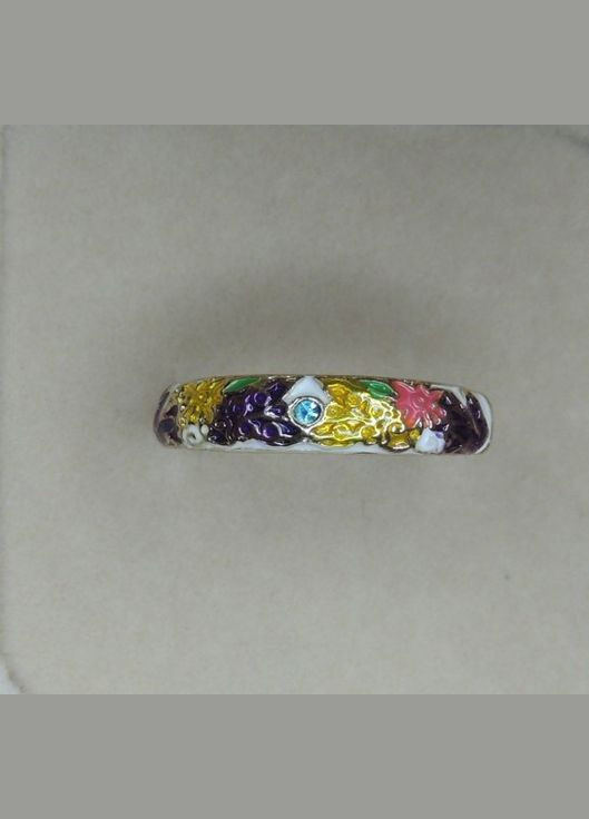 Нежное женское кольцо цветок с голубым фианитом размер 18 Fashion Jewelry (285110737)