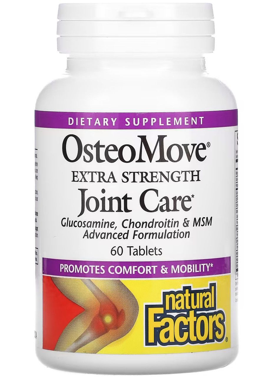 Догляд за суглобами посиленої дії OsteoMove, 60табл.. Natural Factors (350314554)