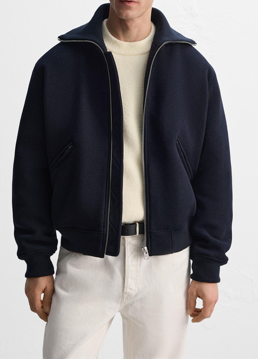 Темно-синя демісезонна куртка Zara