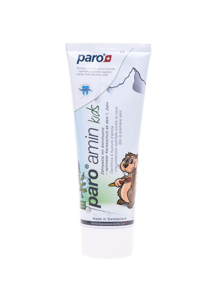Зубна паста amin kids 75 мл (7.2667) Paro Swiss (358885223)