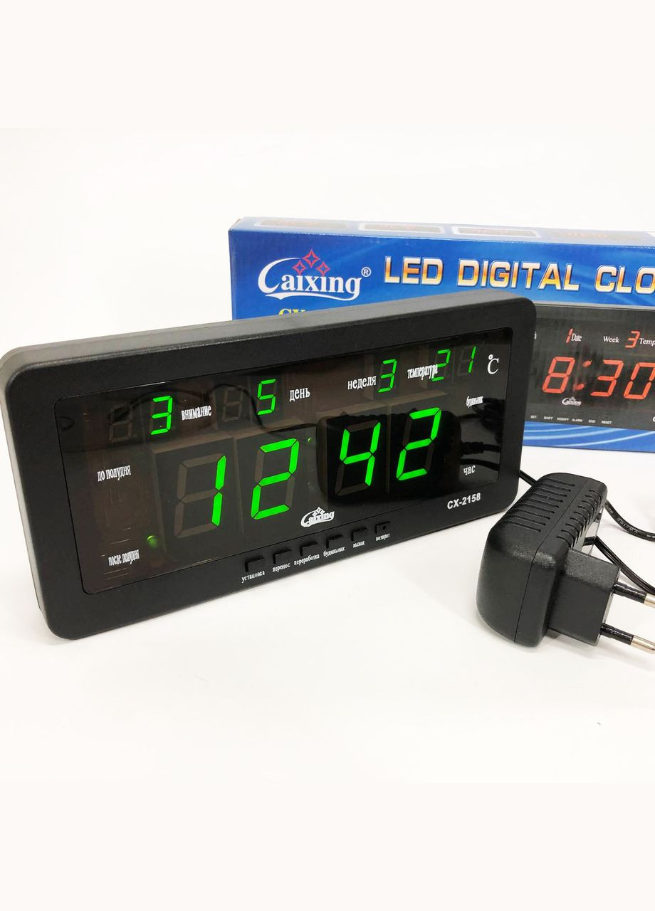 Настольные электронные часы с подсветкой Caixing CX-2158 No Brand (329058927)