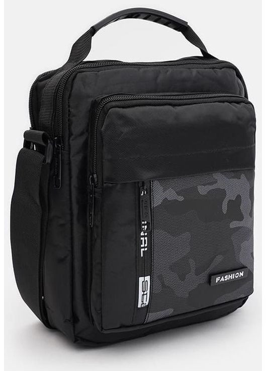 Сумка планшет через плечо текстильная мужская для документов и для телефона маленькая Черный 40246 Monsen (361348708)