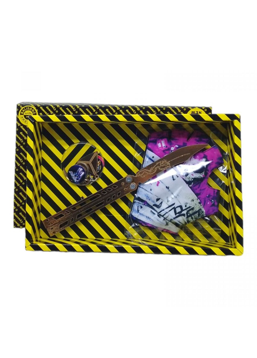 Игровой набор BOX "Бабочка Legasy" нож и перчатки MIC (292252254)
