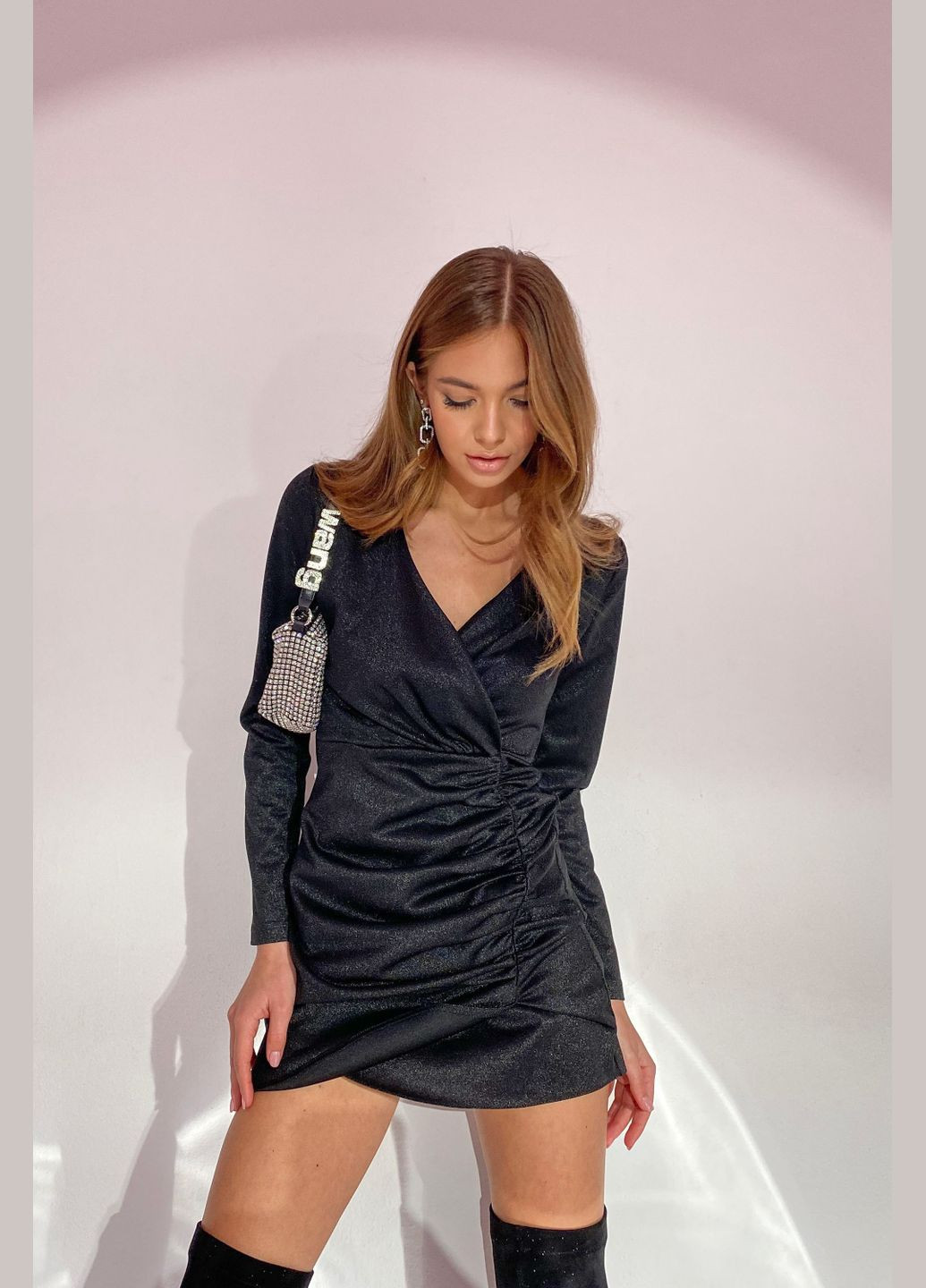 Чорна святковий, коктейльна, вечірня сукня Liton