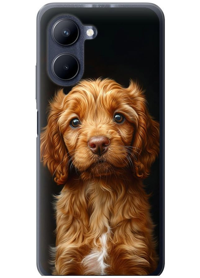 Силіконовий чохол 'Cocker spaniel на чорному фоні' для Endorphone Realme C33 (292253616)