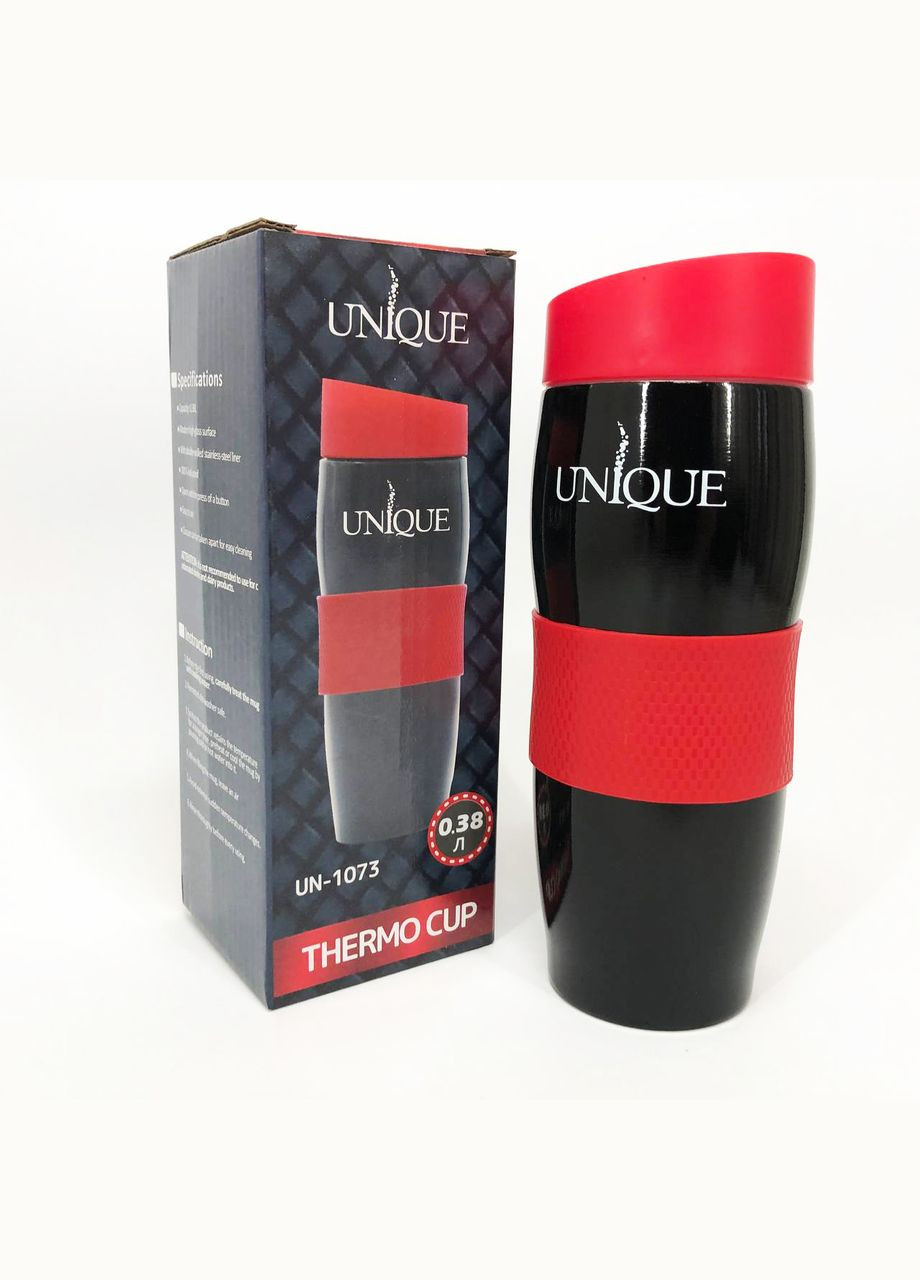 Термокружка UN-1073 0.38 л Термокружка для школьников, Качественный семейный термос. Цвет: красный Unique (364665706)