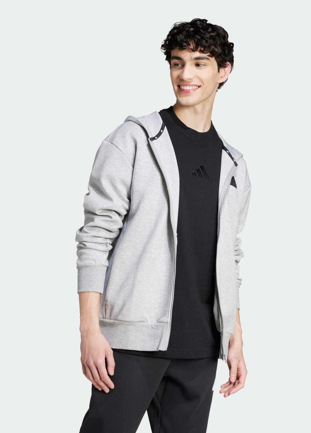 Худи Future Icons Doubleknit Full-Zip adidas (300325854)