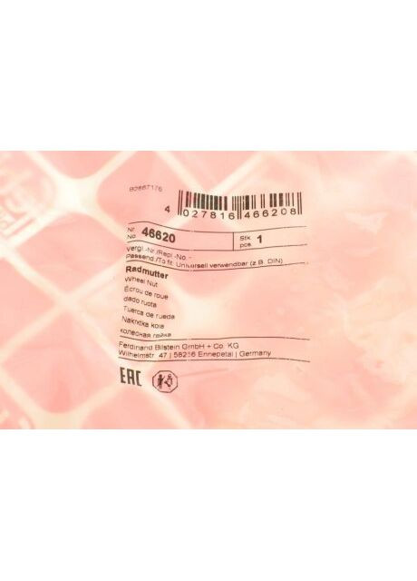 Гайка колеса 46620 Febi Bilstein (342410434)