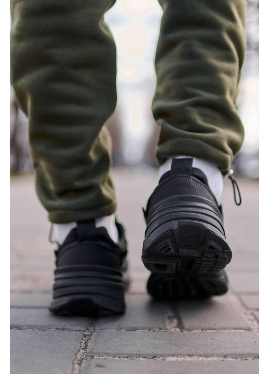 Черные демисезонные кроссовки мужские nike runtekk full black найк в2к рантекк No Brand