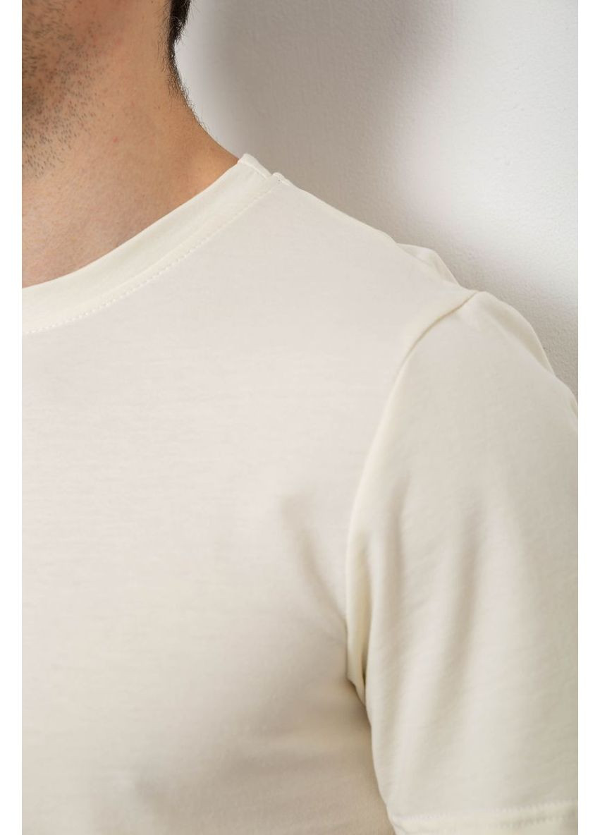 Кремова футболка чоловіча однотонна,, 238r155 Annabelle