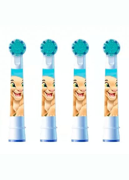 Насадки Кing Lion Pro Kids для дитячої електричної зубної насадки орал би Лев 4 штуки Oral-B (313868102)