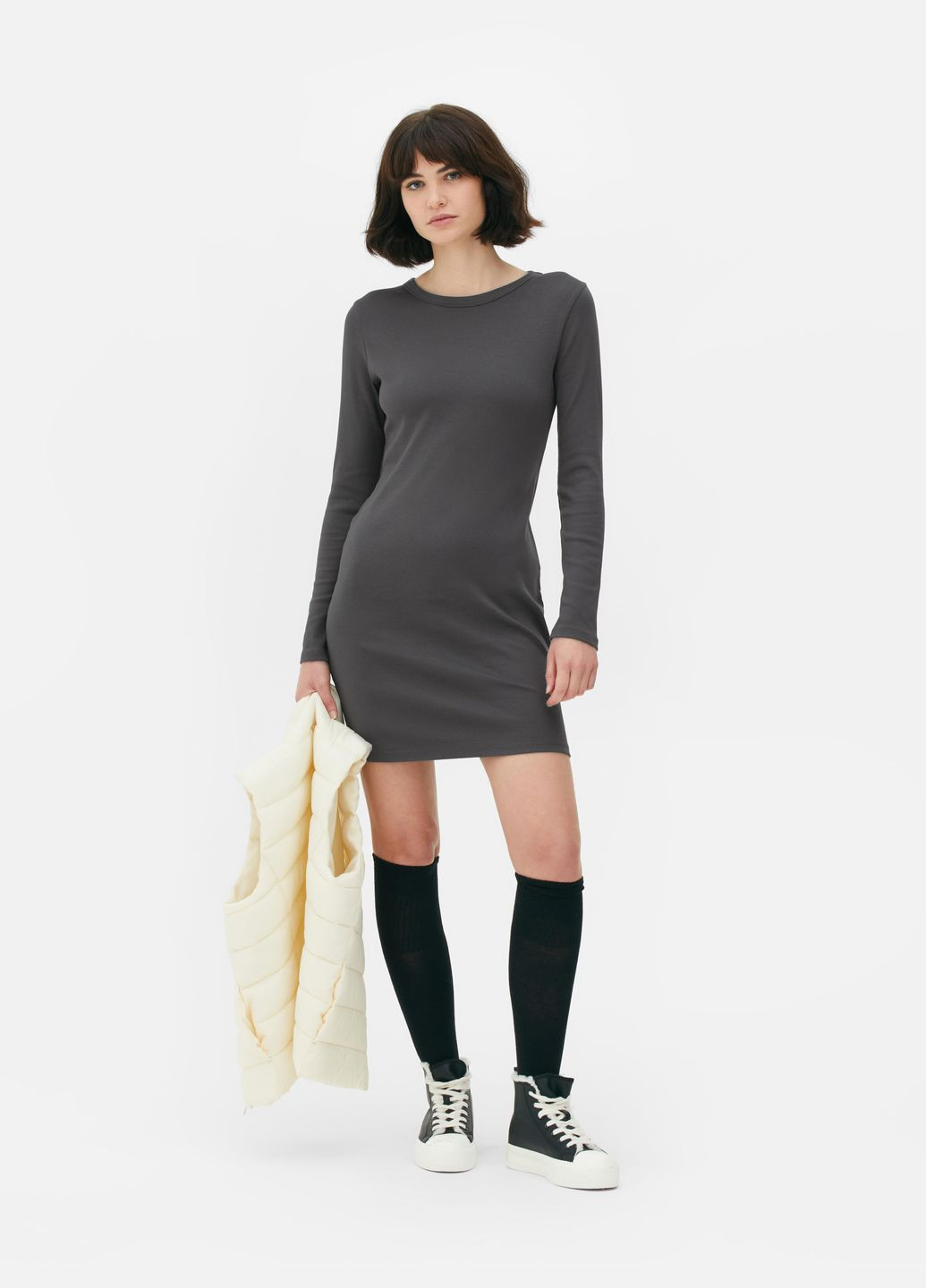Сіра сукня демісезон,сіро-синій, Primark